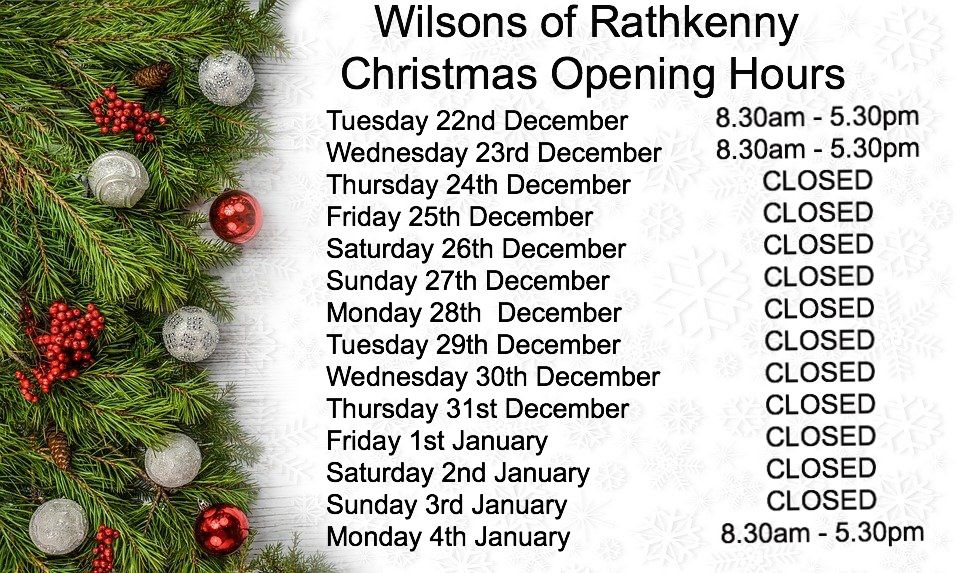 Christmas Opening Hours🎅🎄